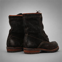 PASCH Ironwood Tall Moc-Toe Boot in Coffee Brown Leather