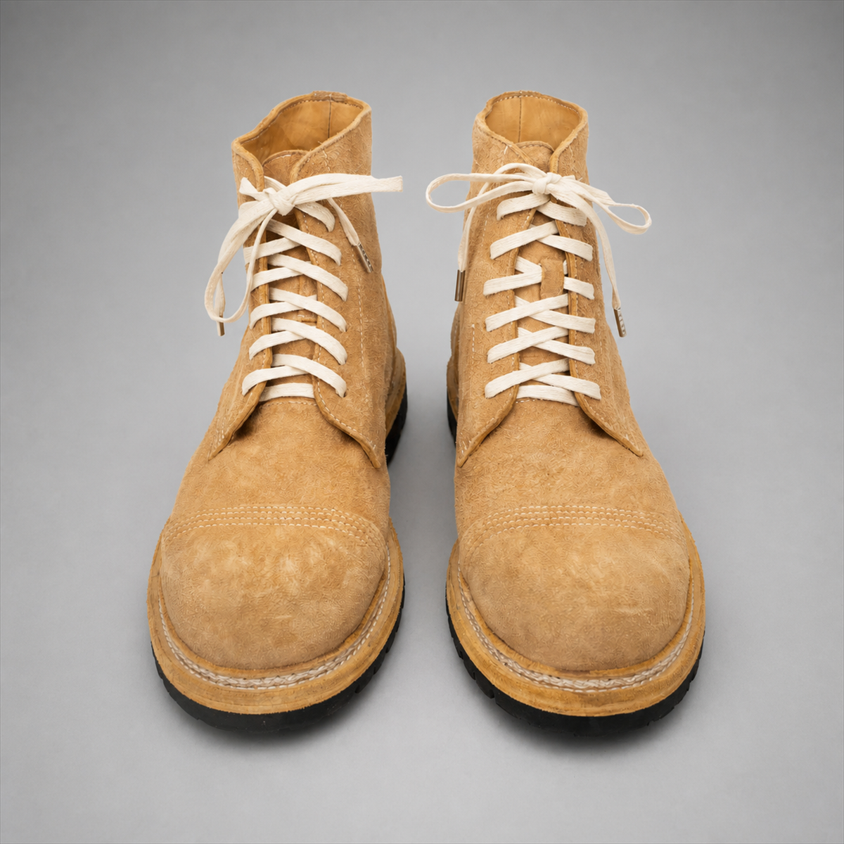 PASCH Hawthorne Cap-Toe Service Boot in Caramel Brown Leather