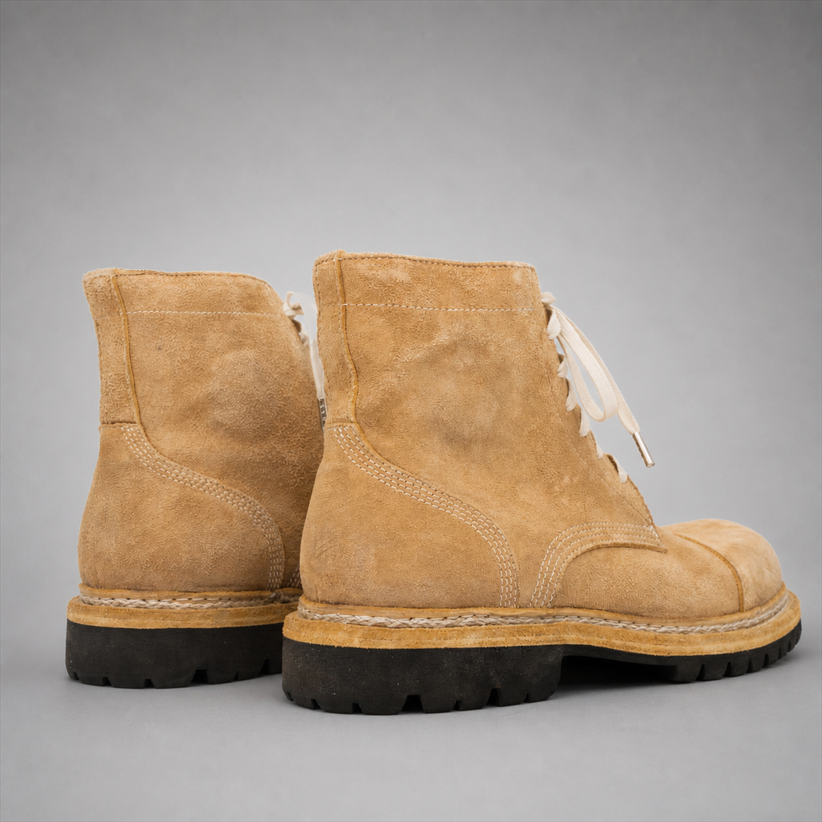 PASCH Hawthorne Cap-Toe Service Boot in Caramel Brown Leather