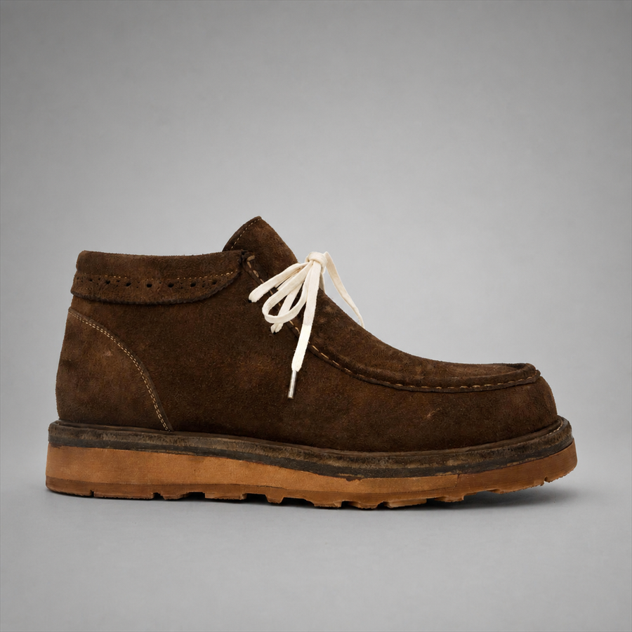 PASCH Millstone Moc-Toe Chukka Boot in Coffee Brown Leather, side view