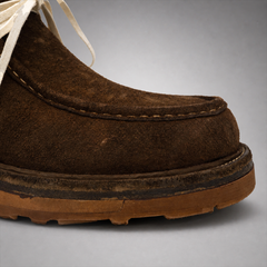 PASCH Millstone Moc-Toe Chukka Boot in Coffee Brown Leather