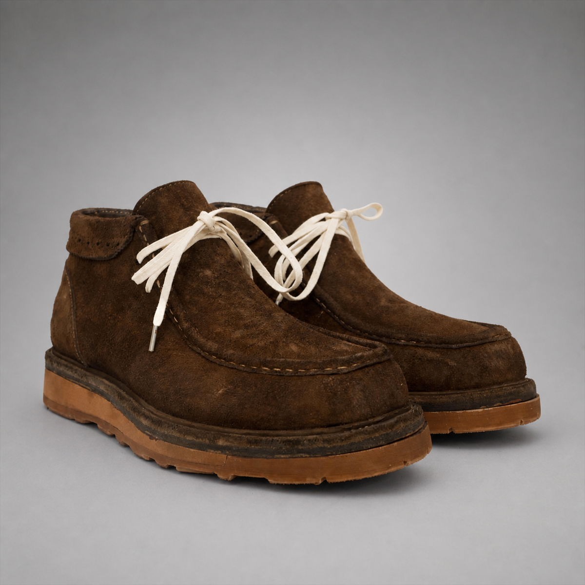 PASCH Millstone Moc-Toe Chukka Boot in Coffee Brown Leather