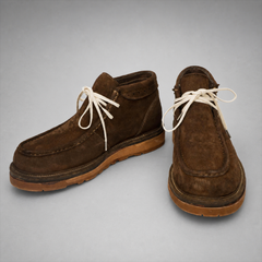 PASCH Millstone Moc-Toe Chukka Boot in Coffee Brown Leather