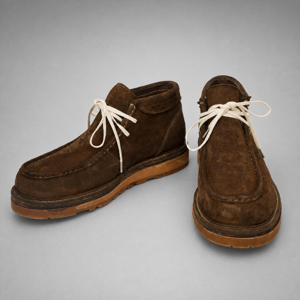 PASCH Millstone Moc-Toe Chukka Boot in Coffee Brown Leather