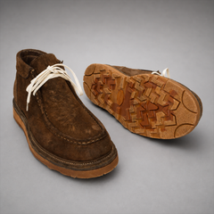 PASCH Millstone Moc-Toe Chukka Boot in Coffee Brown Leather