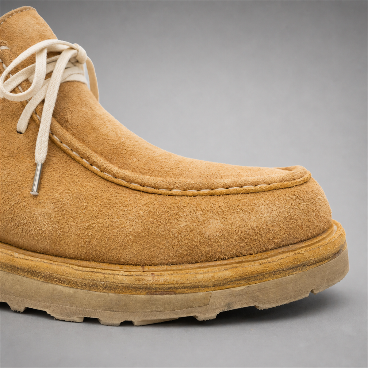 PASCH Millstone Moc-Toe Chukka Boot in Caramel Brown Leather
