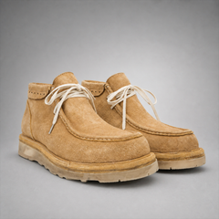 PASCH Millstone Moc-Toe Chukka Boot in Caramel Brown Leather