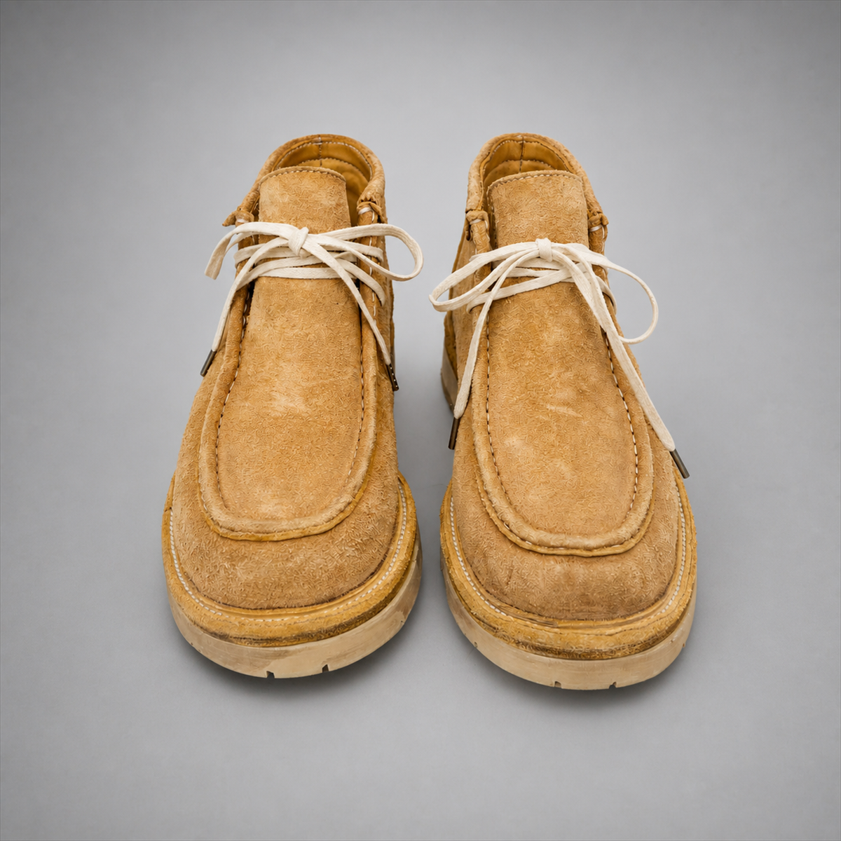 PASCH Millstone Moc-Toe Chukka Boot in Caramel Brown Leather