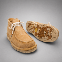 PASCH Millstone Moc-Toe Chukka Boot in Caramel Brown Leather