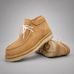 PASCH Millstone Moc-Toe Chukka Boot in Caramel Brown Leather