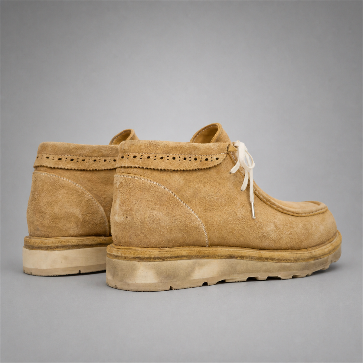 PASCH Millstone Moc-Toe Chukka Boot in Caramel Brown Leather