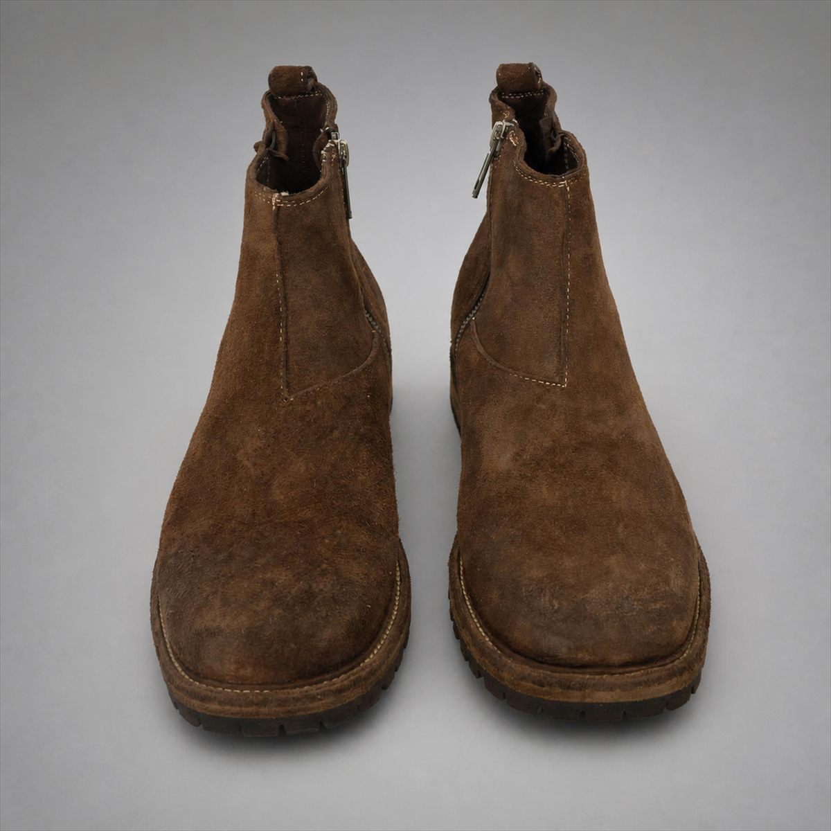 PASCH Sterling Side-Zip Boot in Coffee Brown Leather
