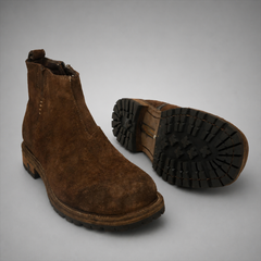 PASCH Sterling Side-Zip Boot in Coffee Brown Leather