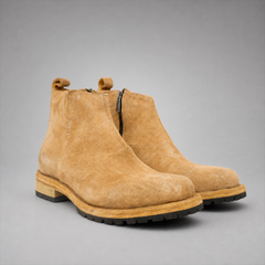 PASCH Sterling Side-Zip Boot in Caramel Brown Leather
