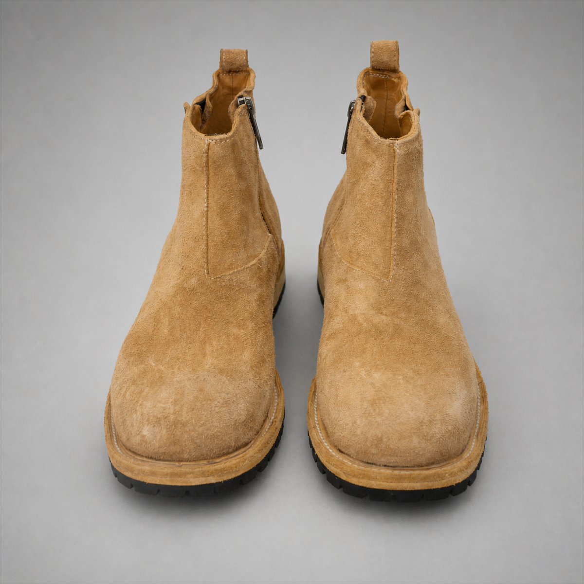 PASCH Sterling Side-Zip Boot in Caramel Brown Leather