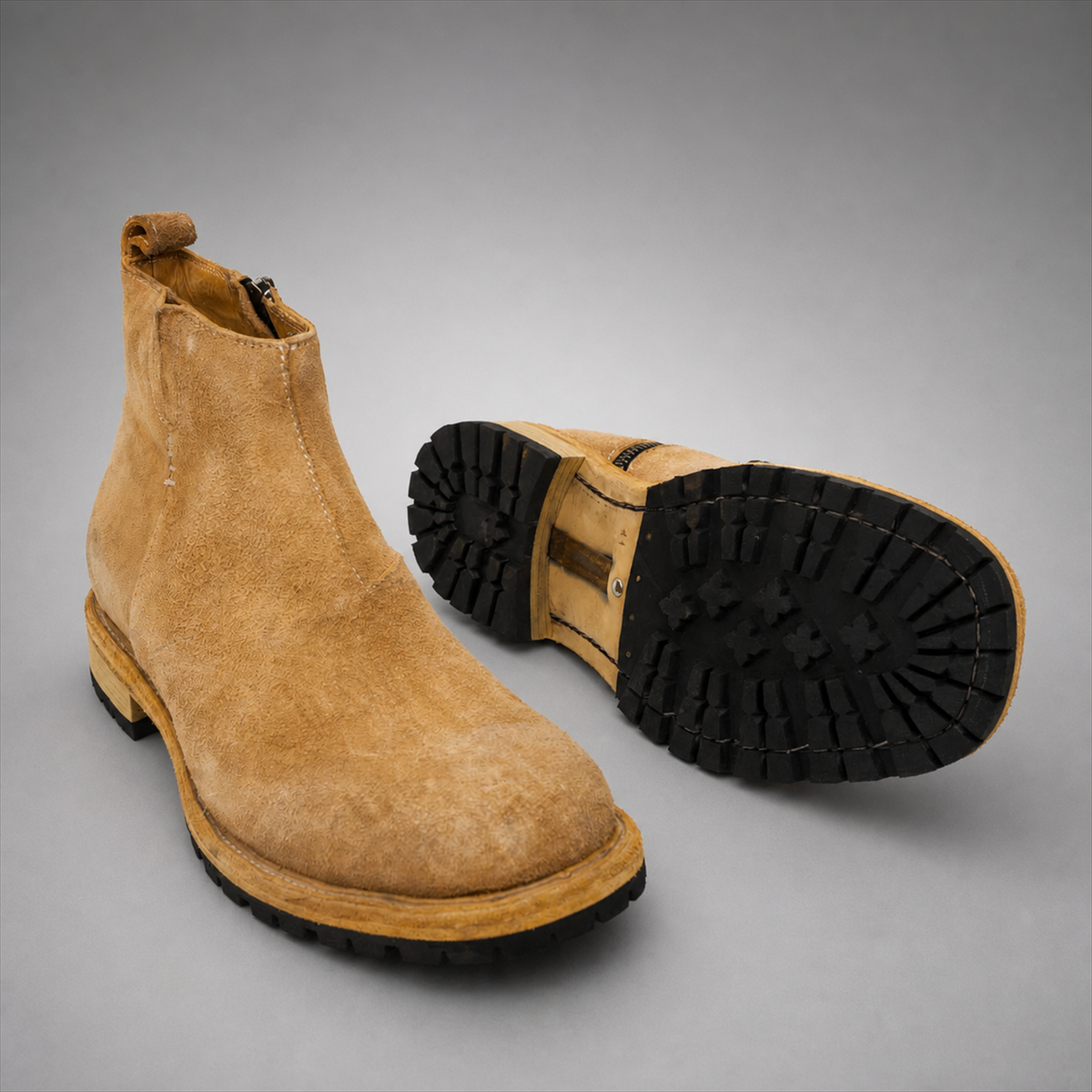 PASCH Sterling Side-Zip Boot in Caramel Brown Leather