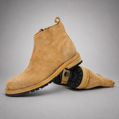 PASCH Sterling Side-Zip Boot in Caramel Brown Leather