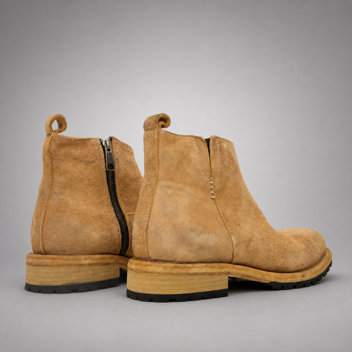 PASCH Sterling Side-Zip Boot in Caramel Brown Leather