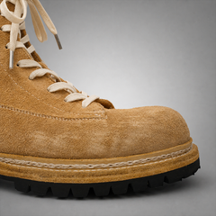 PASCH Summit Moc-Toe Service Boot in Caramel Brown Leather