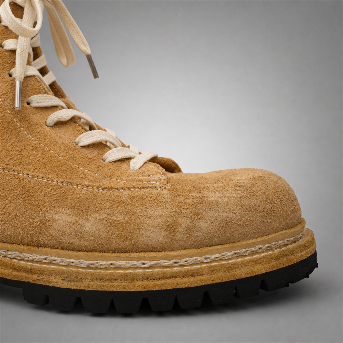 PASCH Summit Moc-Toe Service Boot in Caramel Brown Leather