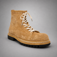 PASCH Summit Moc-Toe Service Boot in Caramel Brown Leather