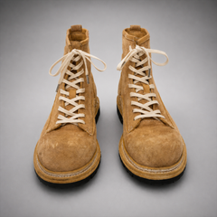 PASCH Summit Moc-Toe Service Boot in Caramel Brown Leather