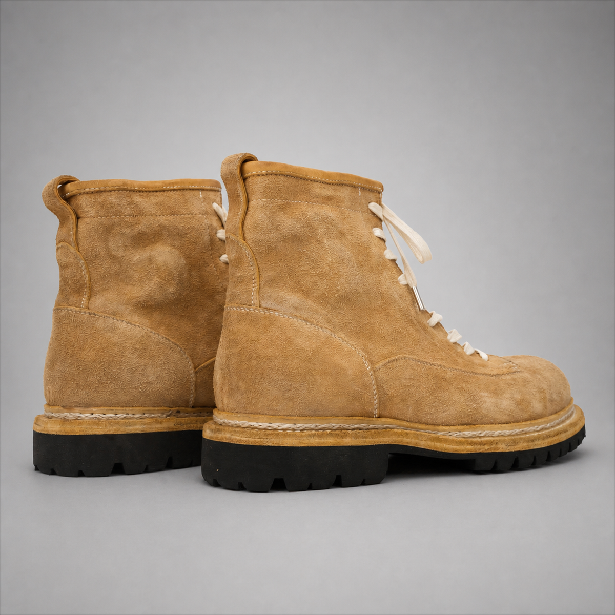 PASCH Summit Moc-Toe Service Boot in Caramel Brown Leather