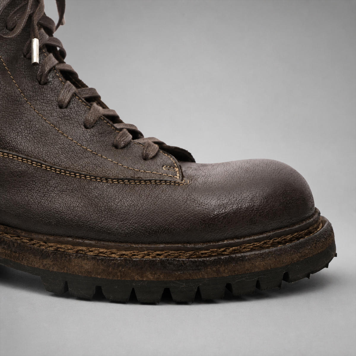 PASCH Timberline Lace-Up Boot in Coffee Brown Leather