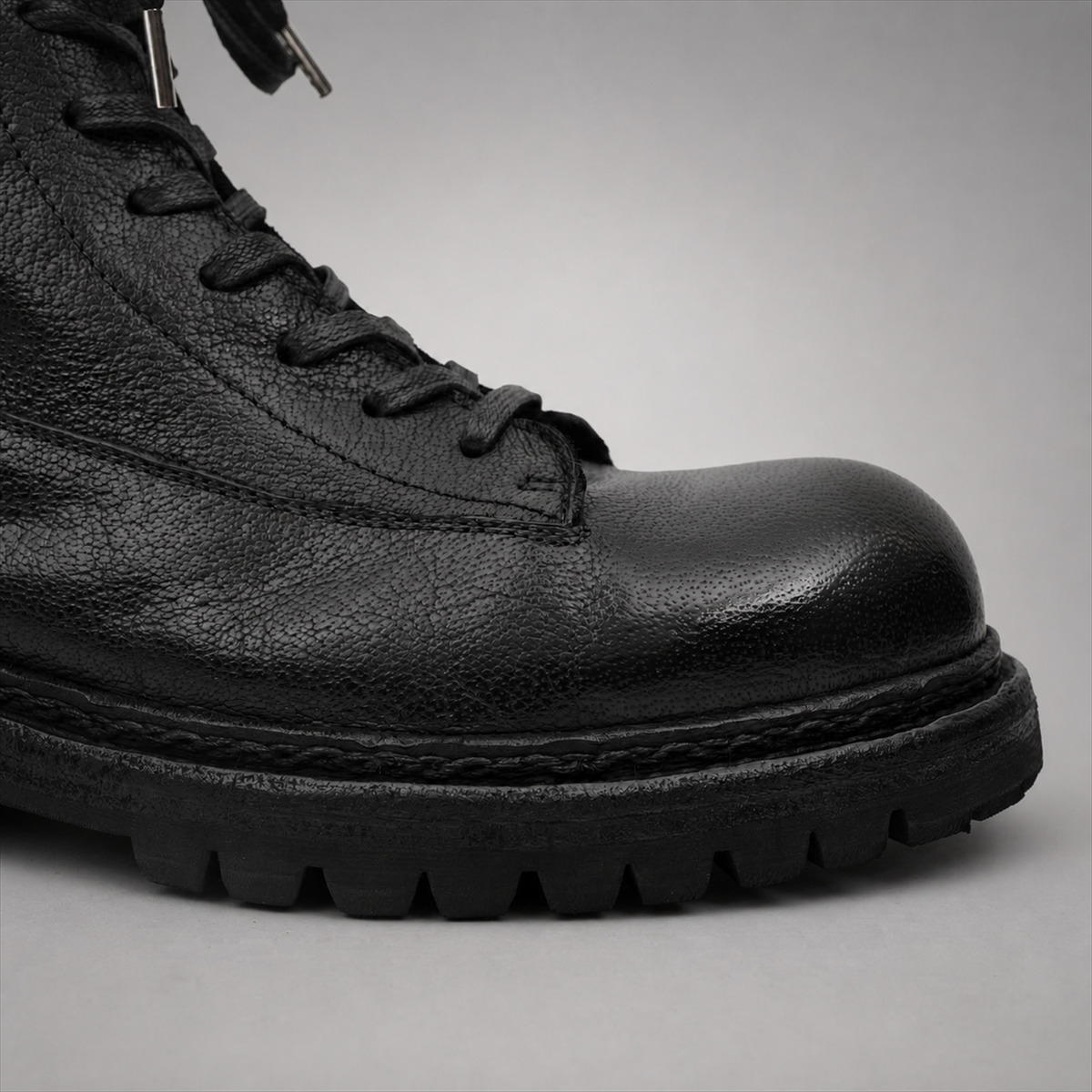 PASCH Timberline Lace-Up Boot in Black Leather