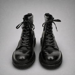 PASCH Timberline Lace-Up Boot in Black Leather