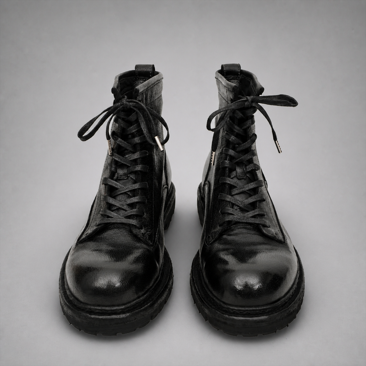 PASCH Timberline Lace-Up Boot in Black Leather
