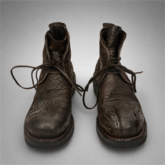 PASCH Walker Cap-Toe Service Boot in Coffee Brown Shell Cordovan