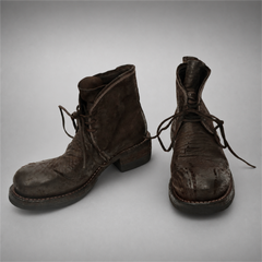 PASCH Walker Cap-Toe Service Boot in Coffee Brown Shell Cordovan