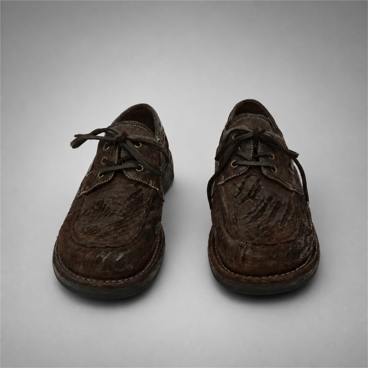 PASCH Marlow Boat Shoe in Coffee Brown Roughout Shell Cordovan