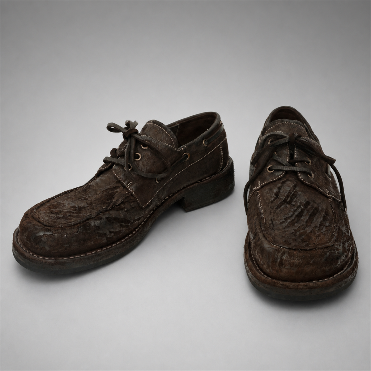 PASCH Marlow Boat Shoe in Coffee Brown Roughout Shell Cordovan