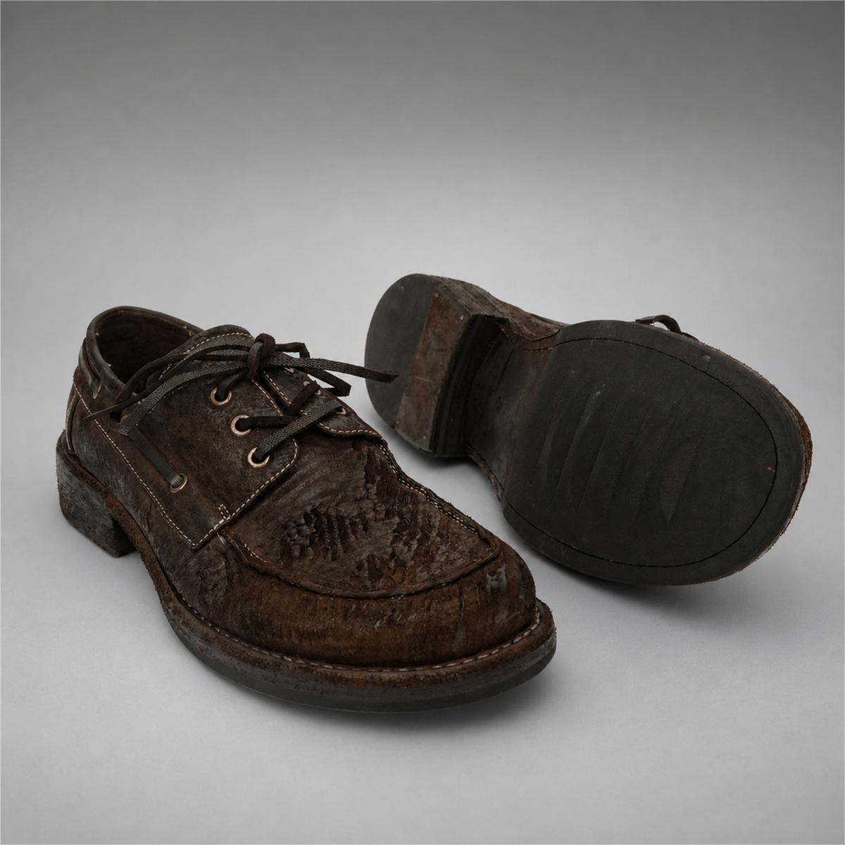 PASCH Marlow Boat Shoe in Coffee Brown Roughout Shell Cordovan