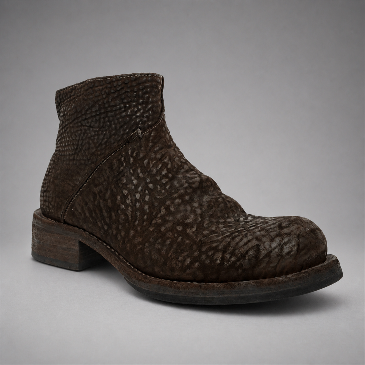 PASCH Foster Side-Zip Boot in Coffee Brown Shell Cordovan