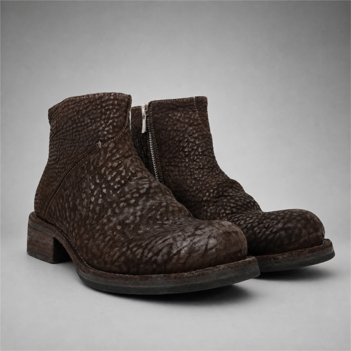 PASCH Foster Side-Zip Boot in Coffee Brown Shell Cordovan