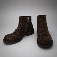 PASCH Foster Side-Zip Boot in Coffee Brown Shell Cordovan