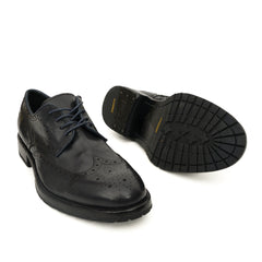 PASCH Ashford Wingtip Derby in Blue Water-Washed Leather