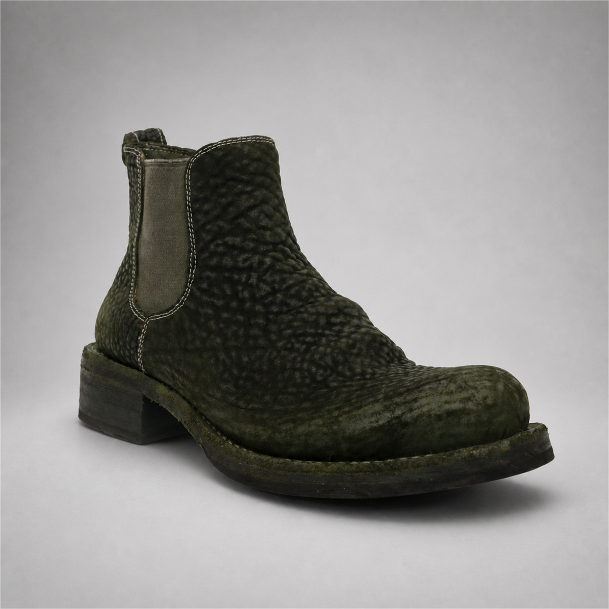 PASCH Briar Chelsea Boot in Cedar Green Shell Cordovan