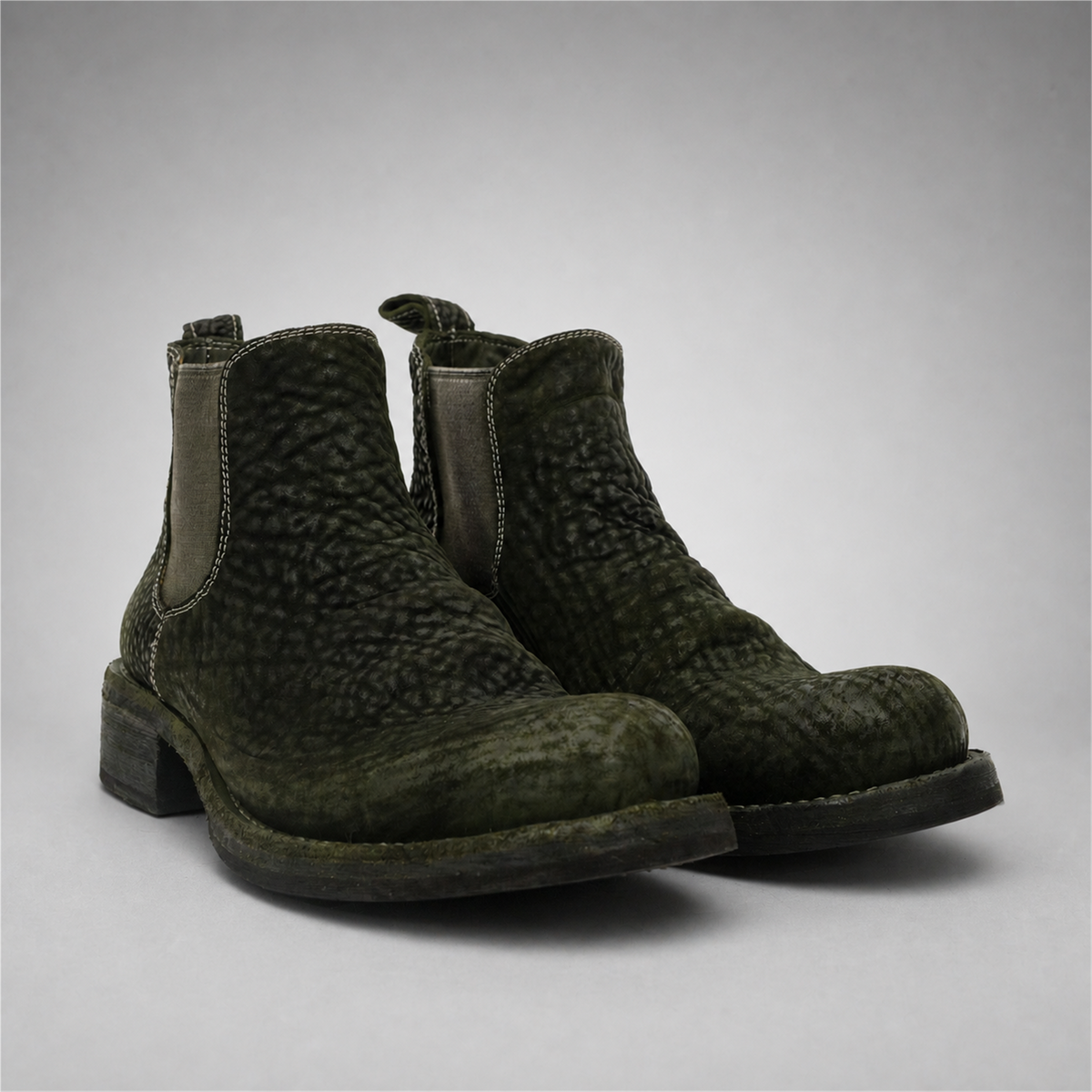 PASCH Briar Chelsea Boot in Cedar Green Shell Cordovan