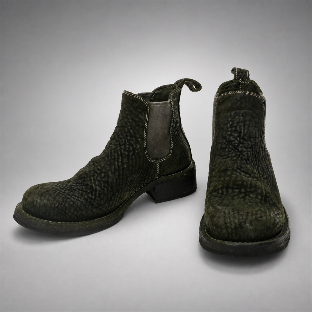PASCH Briar Chelsea Boot in Cedar Green Shell Cordovan