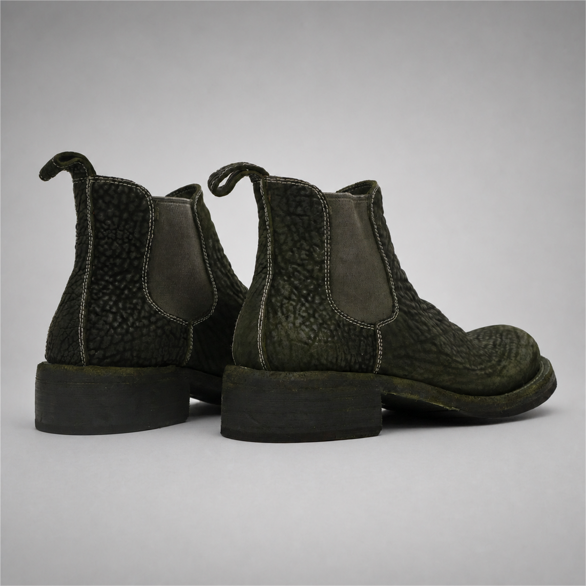 PASCH Briar Chelsea Boot in Cedar Green Shell Cordovan