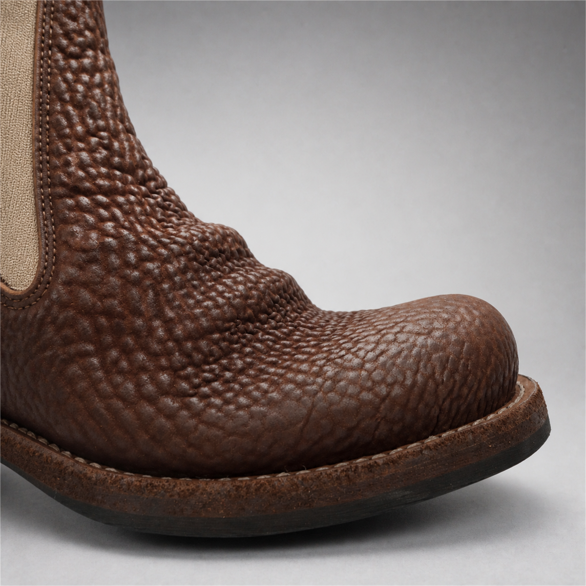 PASCH Briar Chelsea Boot in Coffee Brown Shell Cordovan