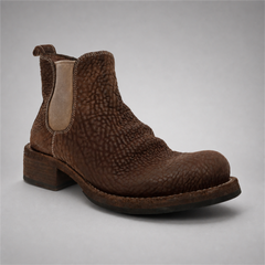 PASCH Briar Chelsea Boot in Coffee Brown Shell Cordovan