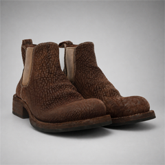 PASCH Briar Chelsea Boot in Coffee Brown Shell Cordovan