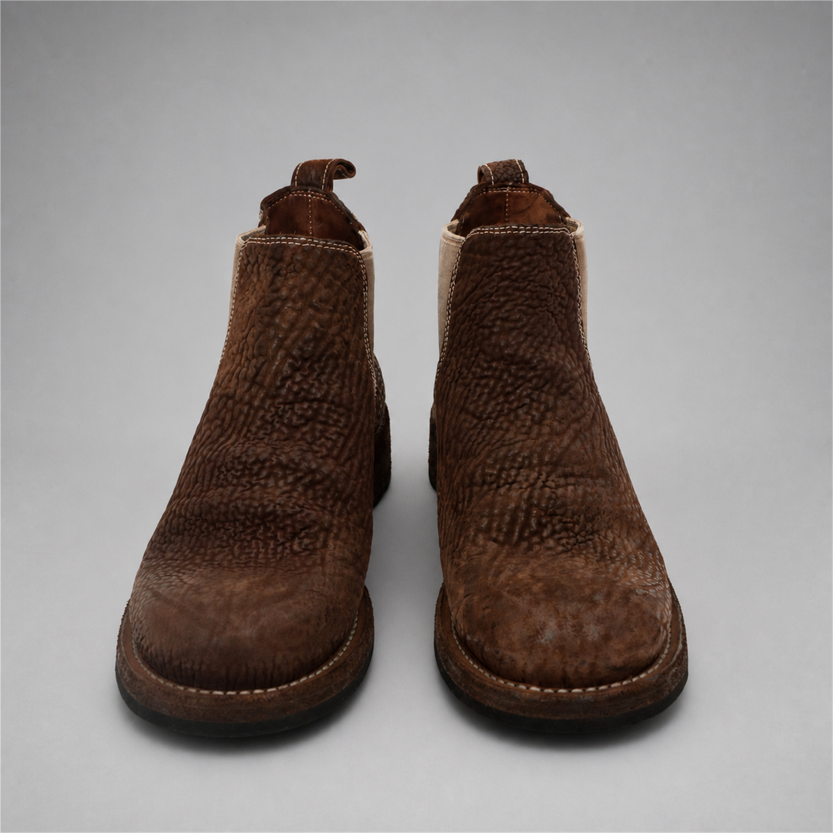 PASCH Briar Chelsea Boot in Coffee Brown Shell Cordovan