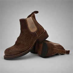 PASCH Briar Chelsea Boot in Coffee Brown Shell Cordovan