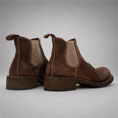 PASCH Briar Chelsea Boot in Coffee Brown Shell Cordovan